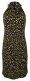 Michael Kors Women's Halter Ring Neck Floral Print Jersey Dress