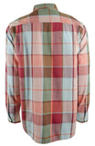 Camisas Tommy Bahama de manga larga con botones Heredia Yarn para hombre, color ciruela pasa, talla XL