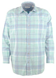 Men's Big & Tall Coastline Corduroy Tranquil Check Shirt Cabo...