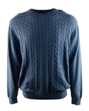 Customer Return Roundtree & Yorke Men's Crewneck Knit Sweater-BB-L