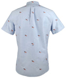 Ralph Lauren Men's Embroidered Flag Short Sleeve Shirt B S
