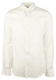 Men's Slim Fit Mini Dots Long Sleeves Shirt-HO-Large