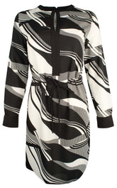 Ralph Lauren Women's Print Crepe Drawstring Dress