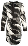 Ralph Lauren Women's Print Crepe Drawstring Dress