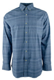 Southern Tide Men's Blunn Check Plaid Long Sleeve Shirt Lt Indigo Small