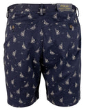 POLO RALPH LAUREN Men's Stretch Classic Fit 9" Printed Sailboat Chino Shorts Navy 33