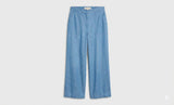 Michael Kors Women's Plus Size Chambray Lightweight Wide Leg Pants 1X
