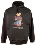 POLO RALPH LAUREN Men's Big & Tall Polo Gift Bear Fleece Hoodie 4XLT Black