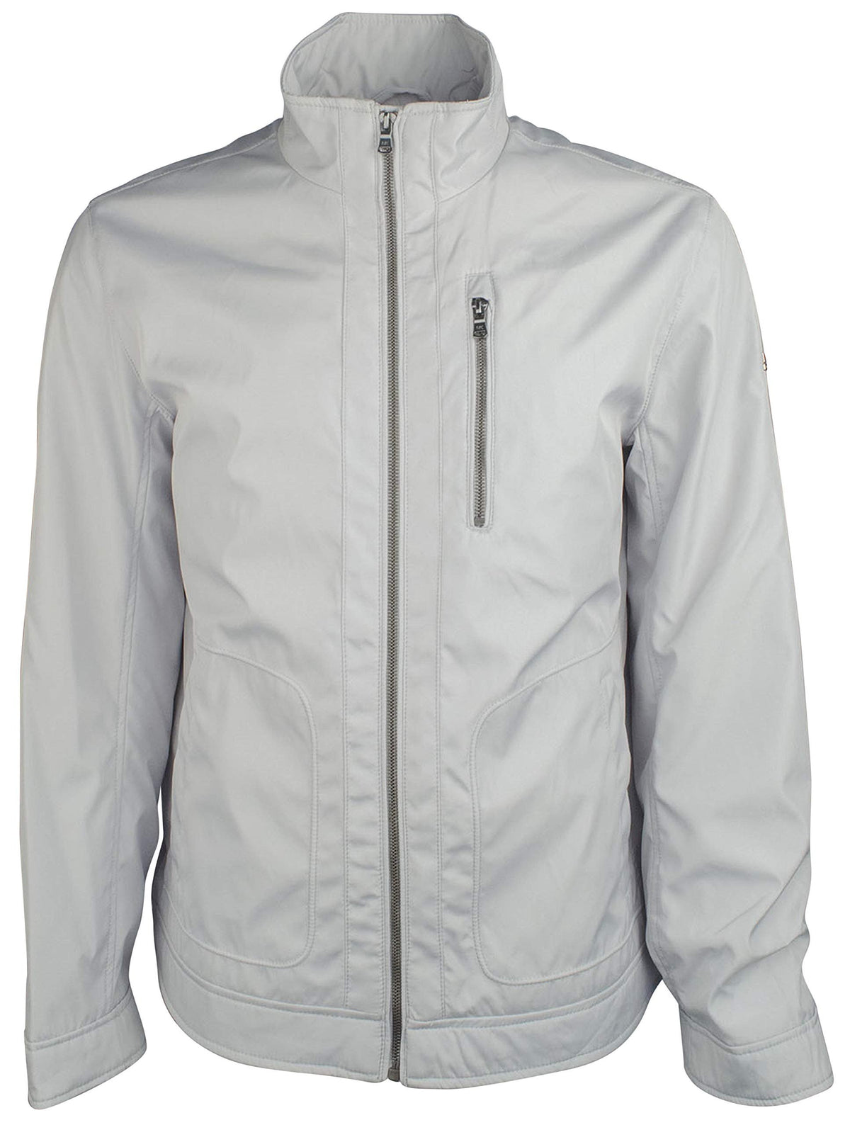 Michael Kors Men's Big & Tall Hipster Windbreakers Jacket (2XL Tall, Cloud)