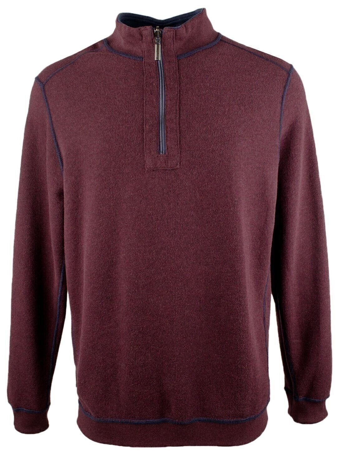 Tommy Bahama Men's Big & Tall Flipshore Half Zip Reversible Pullover Sweatshirt