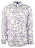 Tommy Bahama Men's Monarch Bay Plaid Linen Blea Long Sleeve Shirt