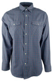 Men's Classic Fit Checkered Work Long Sleeve Shirt XL