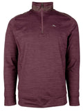 Jersey Tommy Bahama New Roger Point IslandZone con media cremallera para hombre, talla pequeña, color ron baya