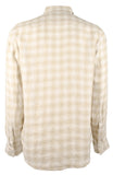 Michael Kors Men's Linen Plaid Slim Fit Long Sleeve Shirt Dn Small
