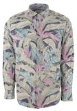Tommy Bahama Men's Coastline Cord Lush Vines Leaf Print Corduroy Button-Down Shirt Medium