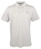 Southern Tide Men's Jack Heathered Short Sleeve Performance Polo Shirt Grey Small