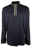 Hugo Boss Men's Tenore Jersey Quarter Zip Long Sleeve Pullover 2XL Dark Blue
