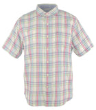 Tommy Bahama Men's Island Etch Short Sleeve Camp Shirt Rose Bed Small