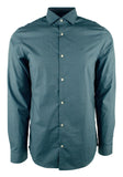 Men's Long Sleeve Dot Print Slim Fit Shirt-K-XL