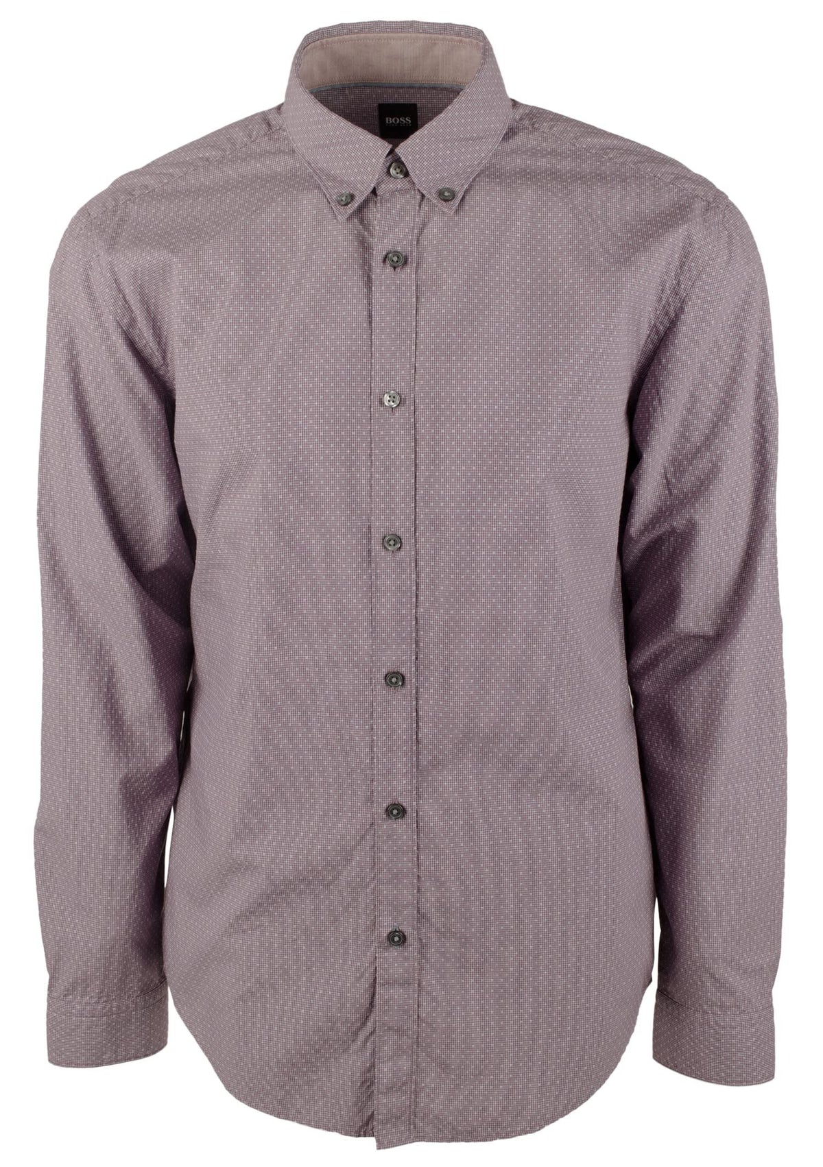 Hugo Boss Men's Rod Slim Fit Long Sleeve Button Down Shirt XL Dark Red