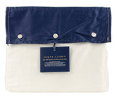 Funda nórdica tamaño matrimonial/queen con borde de satén orgánico PNvy de 92 x 96 pulgadas