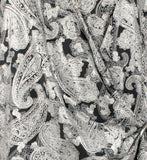 Michael Kors Plus Size Foil Paisley Wrap Top Bone 0X (12W)