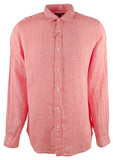 Michael Kors Men's Classic Fit Cross Dye Linen Long Sleeve Shirt SR XL