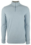 Southern Tide Men's Skipjack Quarter Zip Pullover Shirt Heather Blue Crab Small