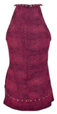 Michael Michael Kors Women's Printed Studded Halter Top