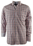 Hart Schaffner Marx Men's Checked Print Long Sleeve Oxford Shirt Large