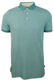 Michael Kors Men's Grid Patterned Mesh Polo Shirt-L-XL