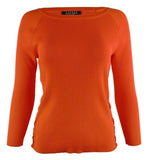 Lauren Ralph Lauren womens Lace Up Sides Ribbed Sweater