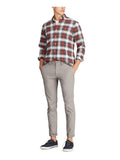 Ralph Lauren Polo Men's Slim Fit Flat Front Cotton Stretch Chino Pants (Athletic Grey, 36 34)