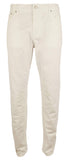 Men's Tailored Fit Five Pocket Style Jeans Pants-W-40Wx32L White