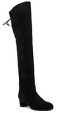 Calvin Klein Women's Over The Knee Nubuck Leather Boot Shoes -Black -39