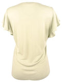 Lauren Ralph Lauren Womens Viscose Lace Trim T-Shirt Green S