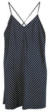 Lauren Ralph Lauren Women's Stripe Satin Chemise NW Large Navy/White