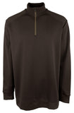 Hugo Boss Men's Sidney Jersey Quarter Zip Pullover Sweatshirt 2XL Dark Brown