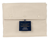 Ralph Lauren Home Organic Cotton Lovan Jacquard Queen Flat Sheet Platinum