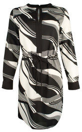Ralph Lauren Women's Print Crepe Drawstring Dress