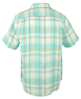 Tommy Bahama Men's Plaid Lauderdale Linen Camp Shirt-DA-S