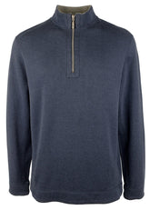 Tommy Bahama Men's Flipshore Half Zip  Reversible Sweatshirts Ocean Deep Small