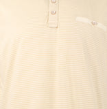 Tommy Bahama Men's Schooner Stripe Short Sleeve Henley T-Shirt BSnd Medium