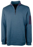 Bugatchi Men's Long Sleeve Quarter Zip Pullover Shirt OBl XX-Large