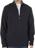Tommy Bahama Men's Big & Tall Flipshore Long Sleeve Pullover Sweatshirt Ebony 2XLT