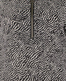 Michael Kors Women's Animal Print Grommet and Tie Sleeve Top-BW-XS