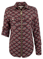 Michael Kors Women's Printed Utility Top C XS