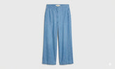 Michael Kors Women's Plus Size Chambray Lightweight Wide Leg Pants 1X