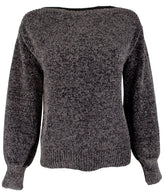 Tommy Bahama Women's Luna Chenille Boatneck long Sleeve Sweater NGry XL