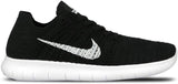 Nike Men's Free Run Flyknit Running Shoes Black/White 831069-001 Size 11.5